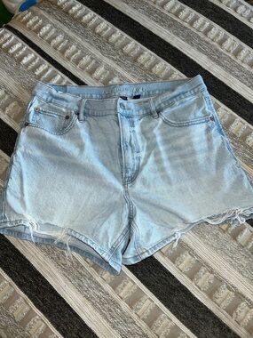American Eagle Outfitters Light Wash Denim Cutoff Shorts